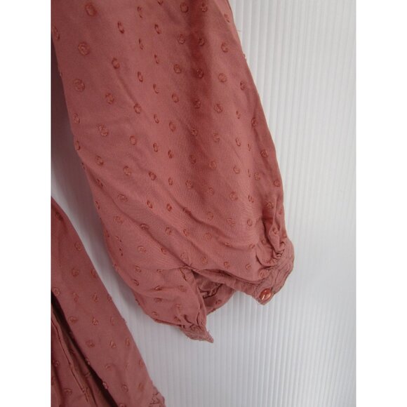 Zara Dress XS Fit Flare Mini Embroidered Eyelet Boho Cottagecore NEW - Picture 3 of 15